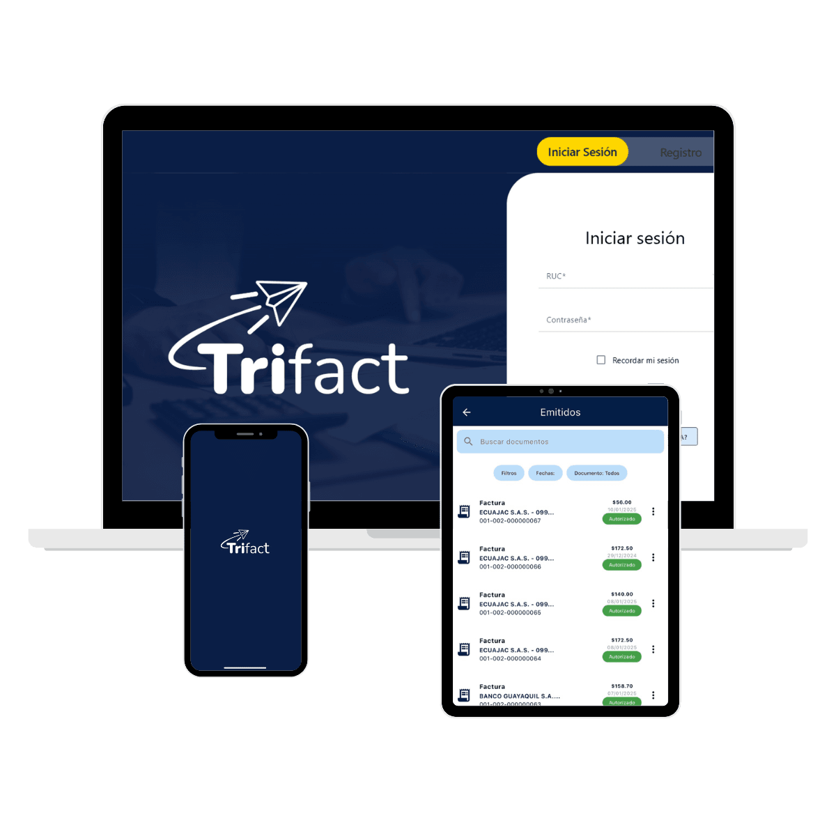 TriFact - Sistema de Facturación electrónica 1 App TriFact 3